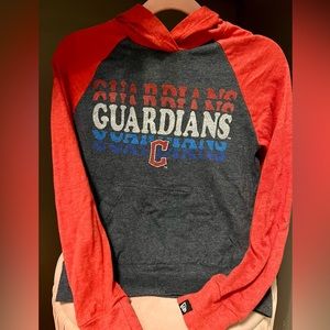 Girls Lightweight Cleveland Guardians Hoodie | Size 6-6x
